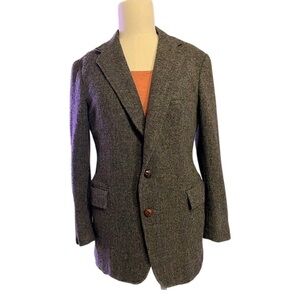 Vintage 1990s Tailored Classics by Levi Strauss Wool Blazer Wooden Buttons MED